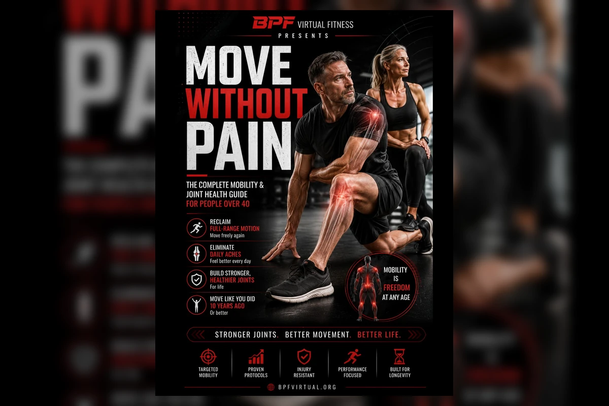 Move Without Pain free guide and workout graphic
